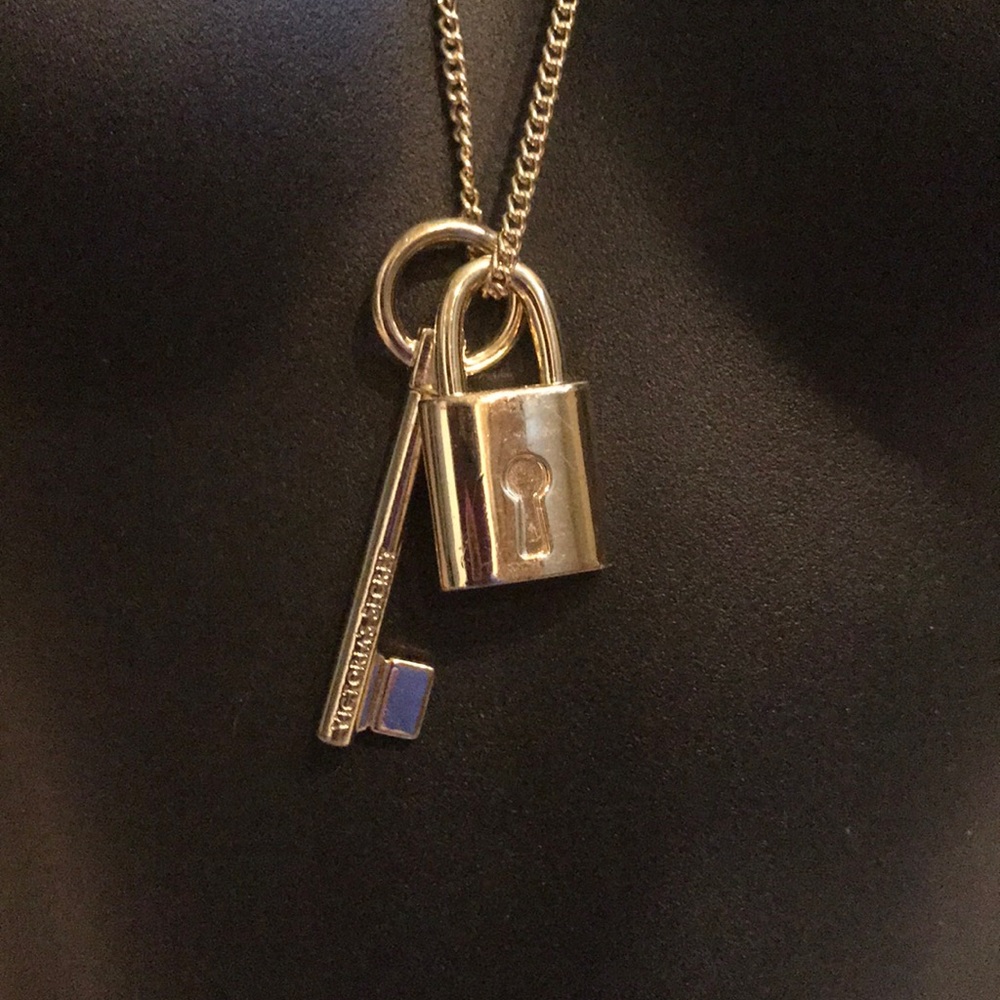 Victoria's Secret lock and key charm necklace